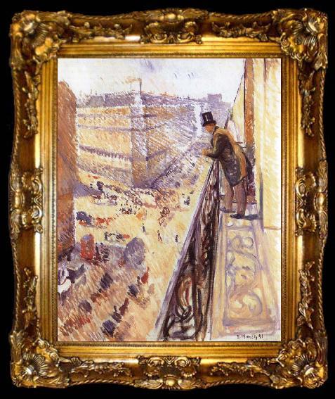 framed  Edvard Munch Rue Lafayette, ta009-2